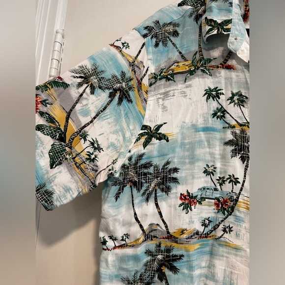 Vintage 90s Campia Moda Hawaiian Shirt Size Mens 2 XL Floral Short Sleeve Button - Picture 3 of 11